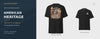 Wide homepage showcase of American Heritage, Freedom and Snack Ranger shirts