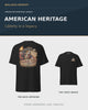 Mobile showcase of American Heritage, Freedom and Snack Ranger shirts